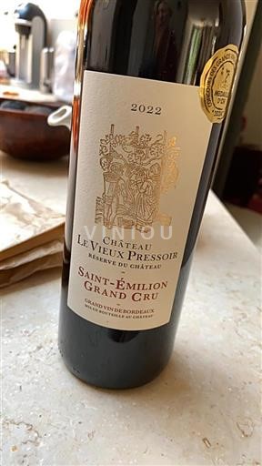 Bordeaux Saint-Émilion Grand Cru Le Vieux Pressoir R%c3%a9serve du Ch%c3%a2teau 2022
