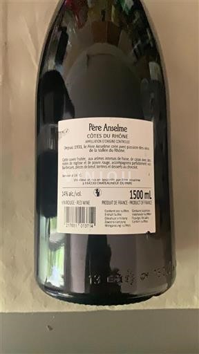 Rhônetal Côtes du Rhône Père Anselme 2020