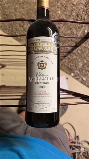 Bordeaux Côtes-de-Bordeaux Château Clotte Tradition 2020