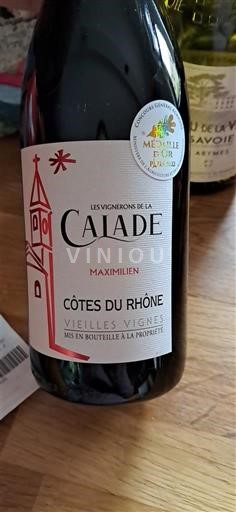 Rhône-dalen Côtes-du-Rhône Les Vignerons de la Calade Maximilien 2021