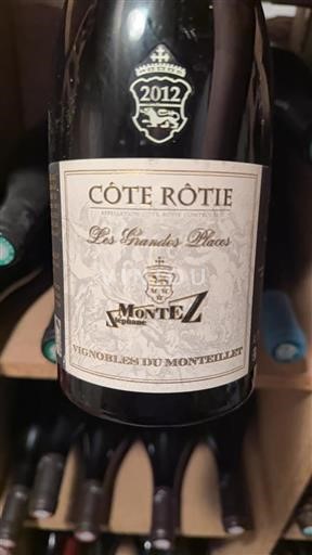 Valle del Rodano Côte-rôtie Vignobles du Monteillet Les Grandes Places 2012