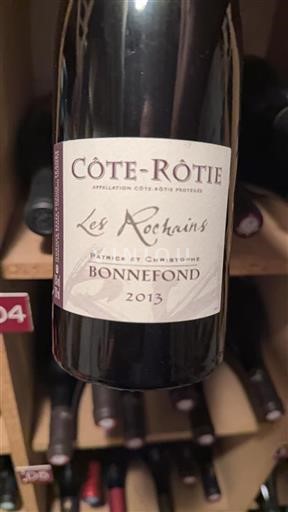 Rhônetal Côte-rôtie Patrick et Christophe Bonnefond Les Rochains 2013