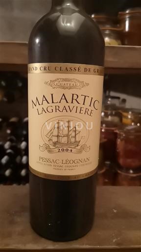 Bordeaux Pessac-Léognan Grand Cru Château Malartic Lagravière 2004