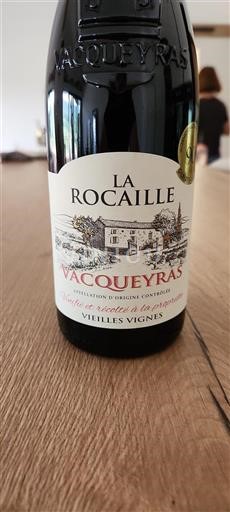 Rhônen laakso Vacqueyras La Rocaille Vielles Vignes 2023