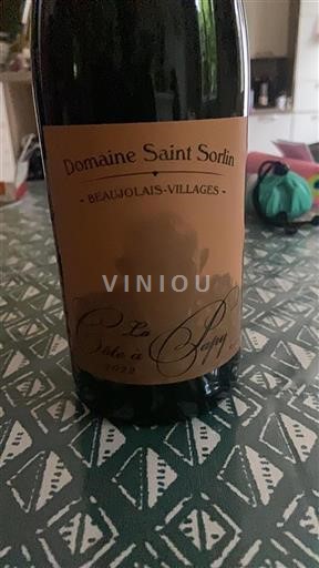Beaujolais Beaujolais Villages Domaine Saint Sorlin La Côte à Papu 2022
