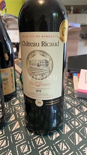Burdeos Blaye-Côtes de Burdeos Château Ricaud 2019