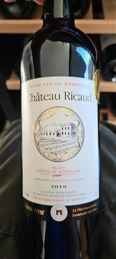Bordeaux Blaye-Côtes-de-Bordeaux Château Ricaud 2019