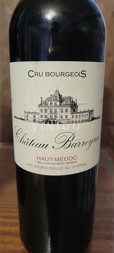 Bordeaux Haut-Médoc Cru Bourgeois Château Barreyres 2020