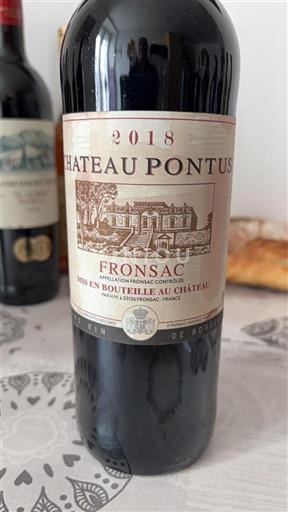 Bordeaux Fronsac Château Pontus 2018