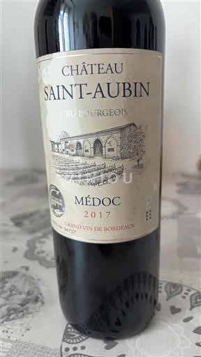 Bordeaux Médoc Cru Bourgeois Saint-Aubin 2017