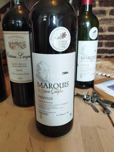 Bordeaux Saint-Estèphe Marquis de Saint-Estèphe Prestige 2006