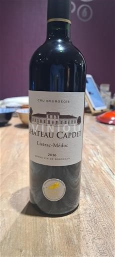 Bordeaux Listrac-Médoc Cru Bourgeois Château Capdet 2016