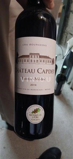 Bordeaux Listrac-Médoc Cru Bourgeois Château Capdet 2016