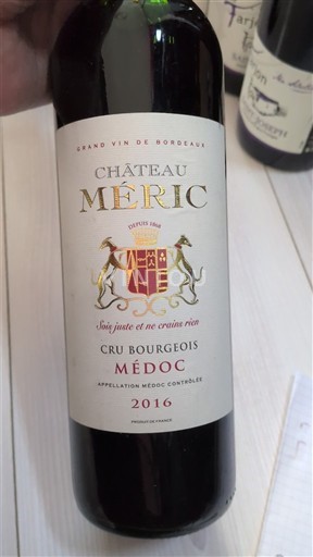 Burdeos Médoc Château Méric 2016