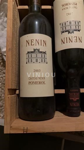 Bordeaux Pomerol Nenin 2003