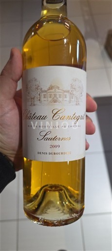 Bordeaux Sauternes Château Cantegril 2009