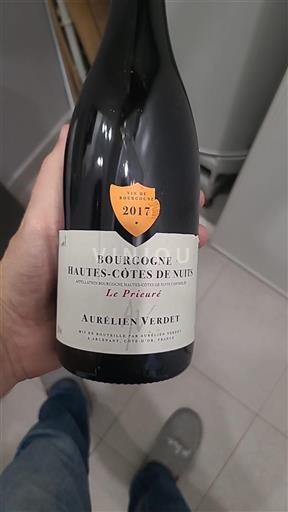 Vin Rouge sec Le Prieuré Aurélien Verdet 2017 France Bourgogne Hautes Côtes de nuits AOC