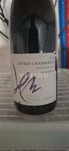 Burgundi Gevrey-Chambertin Premier Cru Domaine Heresztyn-Mazzini La Perrière 2016