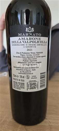 Veneto Amarone della Valpolicella Marnato 2021