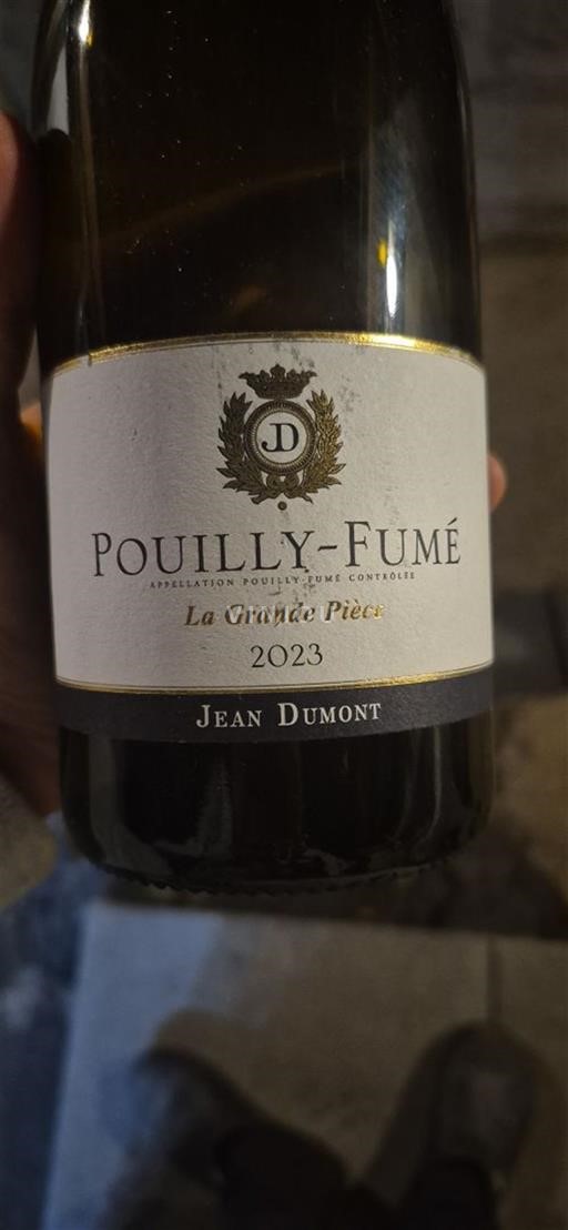 Vin Blanc sec La Grande Pièce Jean Dumont 2023 France Vallée de la Loire Pouilly-fumé AOC
