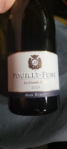 Thung lũng sông Loire Pouilly-fumé Jean Dumont La Grande Pièce 2023