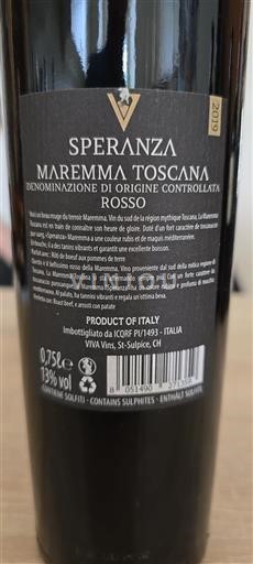 Tuscany Not Specified Speranza 2019