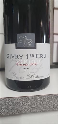 Borgonha Não especificado Premier Cru Danjean-Berthoux 704 2021