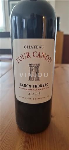 Bordeaux Canon-Fronsac Château Tour Canon 2018