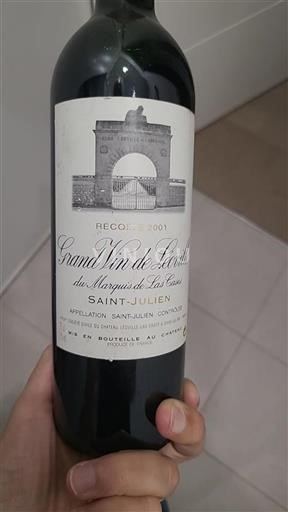 Burdeos Saint-Julien Château Léoville Las Cases Grand Vin de Léoville du Marquis de Las Cases 2001