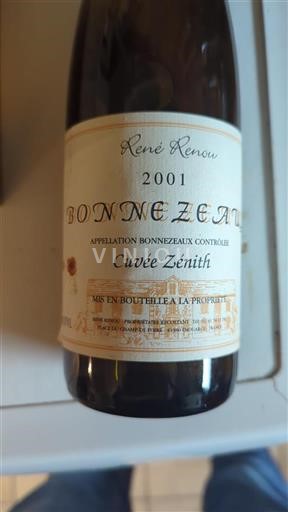 Loiredalen Bonnezeaux René Renou Zénith 2001