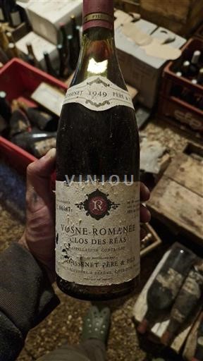 Burgundi Vosne-Romanée Moissenet Père & Fils Clos des Réas 1949