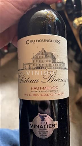 Bordeaux Haut-Médoc Cru Bourgeois Château Barreyres 2022