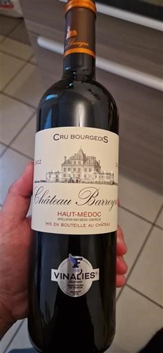 Bordeaux Haut-Médoc Cru Bourgeois Château Barreyres 2022