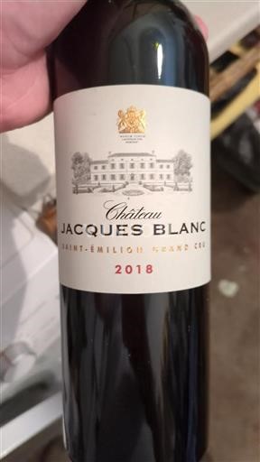 Burdeos Saint-Émilion Grand Cru Château Jacques Blanc 2018