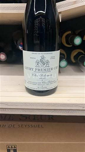 Bourgogne Givry Premier Cru Clos Salomon 2022