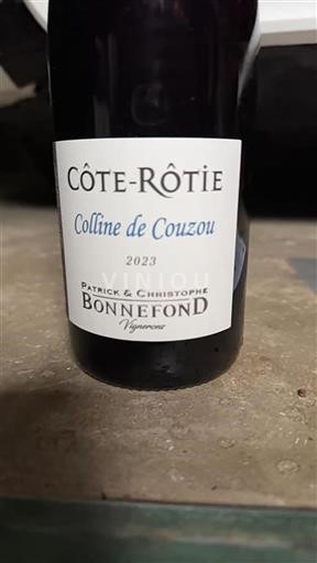 Valle del Ródano Côte-rôtie Patrick & Christophe Bonnefond Colline de Couzou 2023
