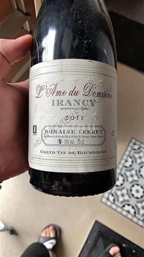 Bourgogne Irancy Domaine Verret L'Ame du Domaine 2011