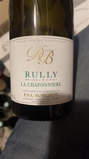 Burgund Rully P&L Borgeot La Chaponnière 2022