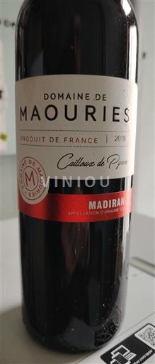 Sud-Ovest Madiran Domaine Maouries Cailloux de Pyren 2018