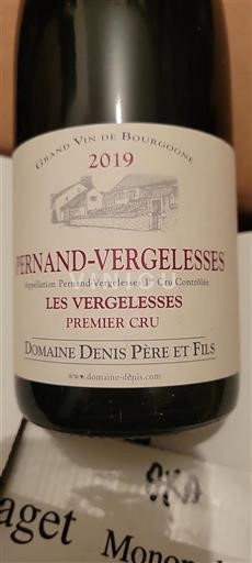 Borgonha Pernand-vergelesses Premier Cru Domaine Denis Père et Fils Les Vergelesses 2019
