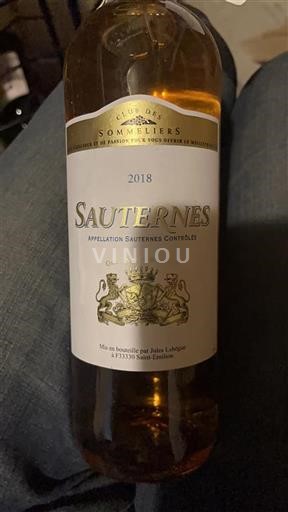 Burdeos Sauternes Club des Sommeliers 2018