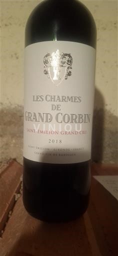 Bordeaux Saint-Émilion Grand Cru Grand Cru Grand Corbin Les Charmes de Grand Corbin 2018