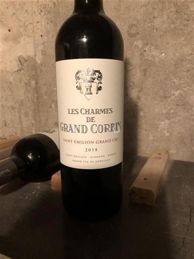 Bordeaux Saint-Émilion Grand Cru Grand Cru Grand Corbin Les Charmes de Grand Corbin 2018