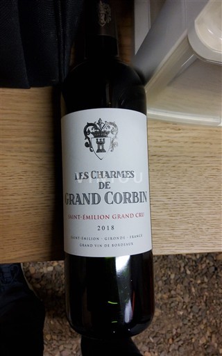 Bordeaux Saint-Émilion Grand Cru Grand Cru Grand Corbin Les Charmes de Grand Corbin 2018