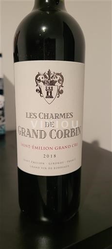 Burdeos Saint-Émilion Gran Cru Grand Cru Grand Corbin Les Charmes de Grand Corbin 2018