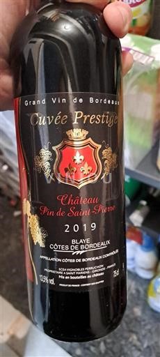 Burdeos Blaye-Côtes de Burdeos Château Pin de Saint-Pierre Prestige 2019