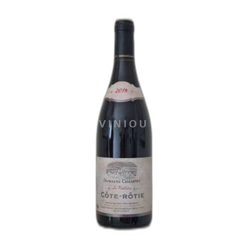 Vin Rouge sec La Viallière Domaine Champeyt 2019 France Vallée du Rhône Côte-rôtie AOC