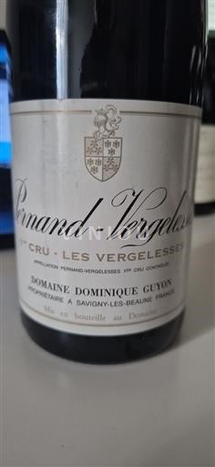 Burgundi Pernand-vergelesses Premier Cru Domaine Dominique Guyon Les Vergelesses 2017