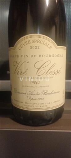 Burgundija Viré-clessé Domaine André Bonhomme Spéciale 2022