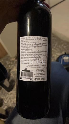 Languedoc Saint-Chinian Les Coteaux de Berlou 2014